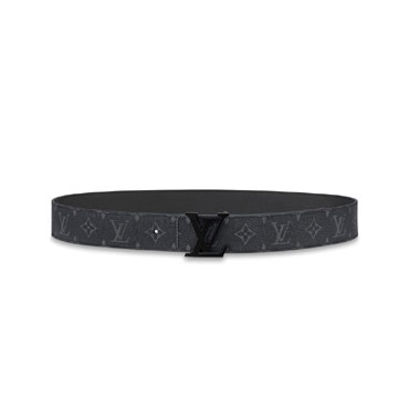 LV Initiales 40MM Matte Black Belt Monogram Eclipse Canvas M0449S