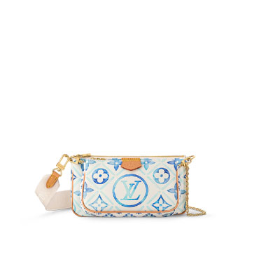 Louis Vuitton Multi Pochette Monogram Canvas Blue M25374