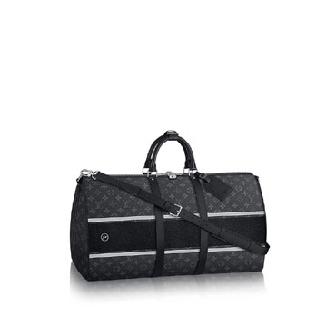 LV keepall bandouliere 45 monogram eclipse flash travel luggage M43413