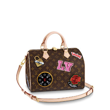 Louis Vuitton Monogram Speedy 30 Bandouliere M43989