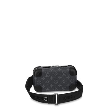 Louis Vuitton Horizon Clutch Monogram Eclipse Canvas in Grey M45579