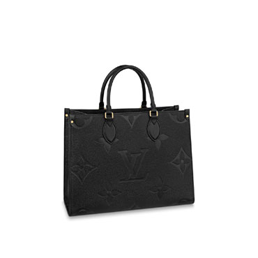 Louis Vuitton Onthego MM Monogram Empreinte in Black M45595