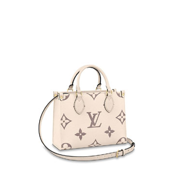 Louis Vuitton Onthego PM Bicolor Monogram Empreinte Leather M45654