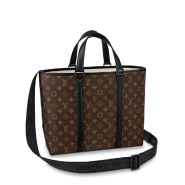 Louis Vuitton Weekend Tote PM Monogram Macassar Canvas in Brown M45734