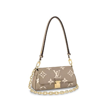 Louis Vuitton Favorite Bicolor Monogram Empreinte Leather in Black M45836