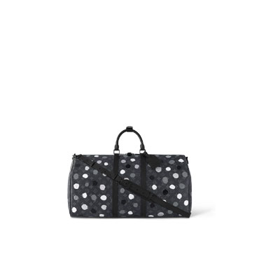 LV x YK Keepall 55 Monogram Eclipse Canvas M46401