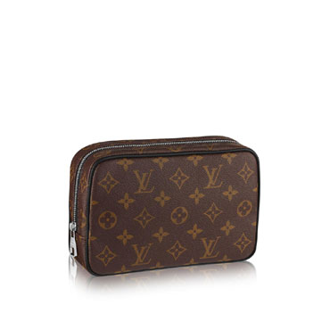 Louis Vuitton Toilet Pouch PM Monogram Macassar M47507