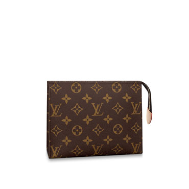 Louis Vuitton Toiletry Pouch 19 Monogram Canvas in Brown M47544