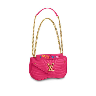 Louis Vuitton New Wave Chain Bag MM LV New Wave Leather M55020