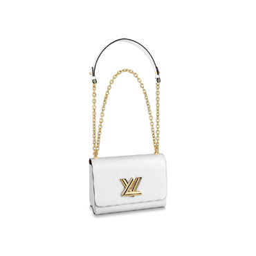 Louis Vuitton Twist MM Epi Leather in White M55513