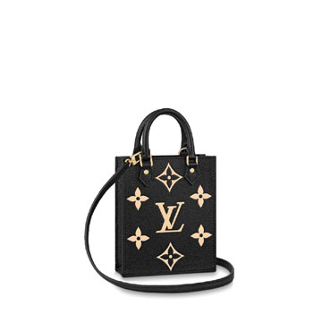 LV Petit Sac Plat Bicolor Monogram Empreinte Leather M57937