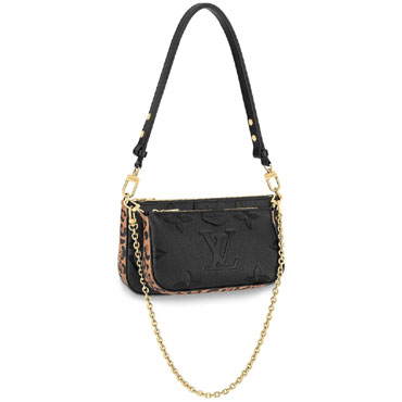 Louis Vuitton Multi Pochette Monogram Empreinte Leather in Black M58520