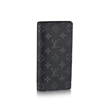 Louis Vuitton Brazza Wallet for Men in Monogram Eclipse Canvas M61697