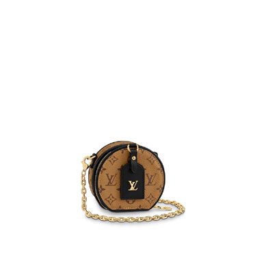 Louis Vuitton Boite Chapeau Necklace Monogram Reverse Canvas M68577