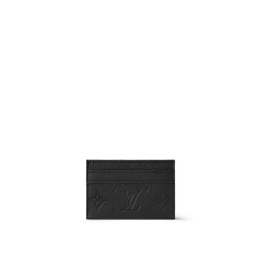 Louis Vuitton Double Card Holder Monogram Shadow Leather M81415