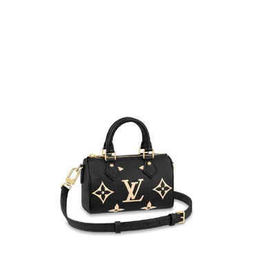 Louis Vuitton Nano Speedy Bicolor Monogram Leather M81456