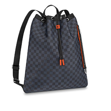 Louis Vuitton Drawstring Backpack Damier Cobalt Canvas N40170