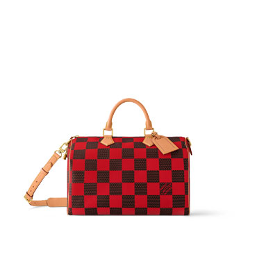 Louis Vuitton Speedy Bandouliere 40 Bag in Damier Other Red N40580