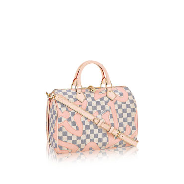 Louis Vuitton speedy bandouliere 30 damier azur canvas bag N41052