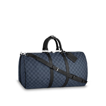 Louis Vuitton Keepall Bandouliere 55 Damier Cobalt Canvas N41356