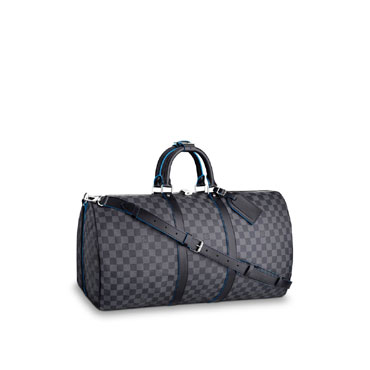 Louis Vuitton KEEPALL BANDOULIERE 55 Damier Graphite Stripe N42427