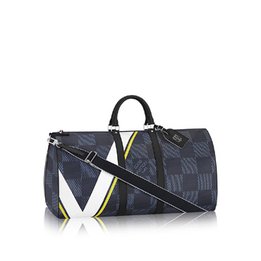 Louis Vuitton keepall 55 bandouliere damier cobalt N44009