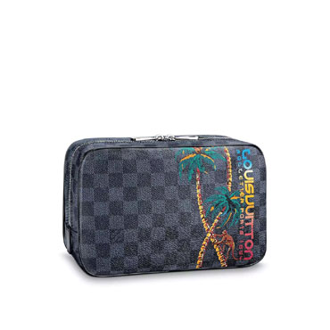 Louis Vuitton Toilet Pouch GM Damier Cobalt Canvas N50001