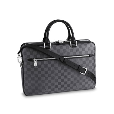 Louis Vuitton Porte Documents Business MM Damier Graphite Canvas N50200