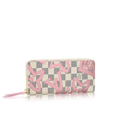 Louis Vuitton Damier Azur Canvas Clemence Wallet for Women N60099