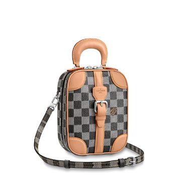 Louis Vuitton Valisette Verticale Damier Colors in Black N60273