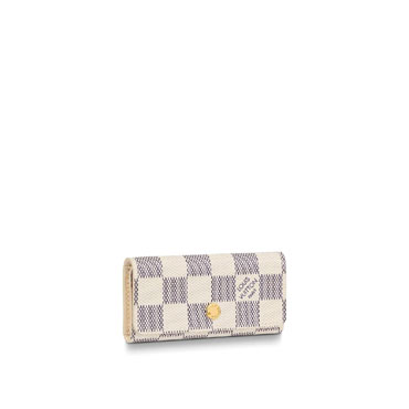 Louis Vuitton 4 Key Holder Damier Azur in Blue N60386