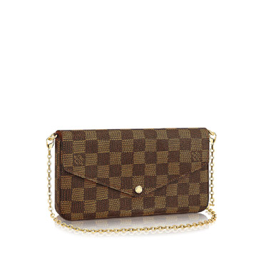 Louis Vuitton pochette felicie damier ebene N63032