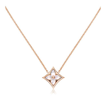 Louis Vuitton Color Blossom star pendant mother pearl in Rose Q93521