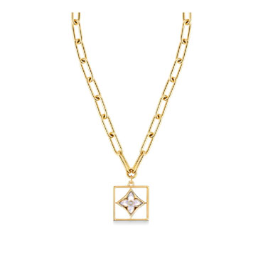 Louis Vuitton B Blossom Necklace Yellow Gold Q94466