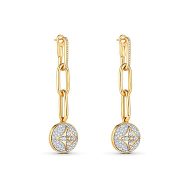 Louis Vuitton B Blossom Earrings Yellow Gold Diamond Q96791