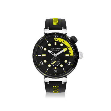 Louis Vuitton Tambour Street Diver Black Watch QBB173