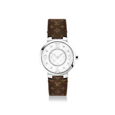 Louis Vuitton Tambour Slim Monogram 33 QBBB56