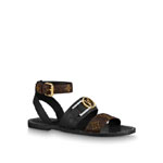 Louis Vuitton Academy Flat Sandal in Black 1A6781