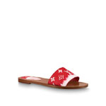 Louis Vuitton Escale Lock It Flat Mule in Red 1A7TN1