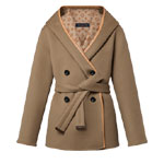 Louis Vuitton 3D Monogram Double-Breasted Wrap Coat 1ABT6V