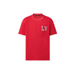 Louis Vuitton Cotton Pique T-Shirt With Embroidered LV Patch 1AFJED