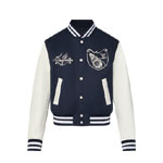 Louis Vuitton Calfskin Varsity Jacket Blue 1AFQMK