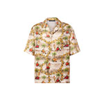 Louis Vuitton Monogram Short-Sleeved Silk Shirt 1AFQYR