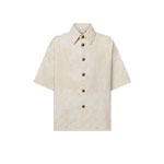 Louis Vuitton Damier Short-Sleeved Denim Shirt 1AFQZL