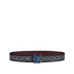 LV Initiales 40MM Reversible Belt Damier Graphite Canvas M0197T