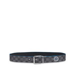 LV Damier Print 40mm Reversible Belt Damier Graphite Canvas M0214T