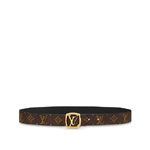 Louis Vuitton Louise 30MM Reversible Belt Monogram in Brown M0347W