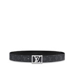 LV Pyramide Frame 40MM Reversible Belt Monogram Eclipse Canvas M0471Q