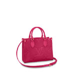 Louis Vuitton Onthego PM Monogram Empreinte Leather in Rose M45660