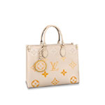 Louis Vuitton OnTheGo MM Monogram Empreinte in Beige M45717